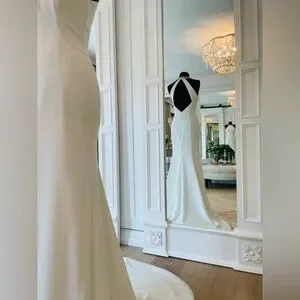 Aire Beach Wedding | Dresses | Aire Barcelona Beach Wedding Dress Size 8 |  Poshmark